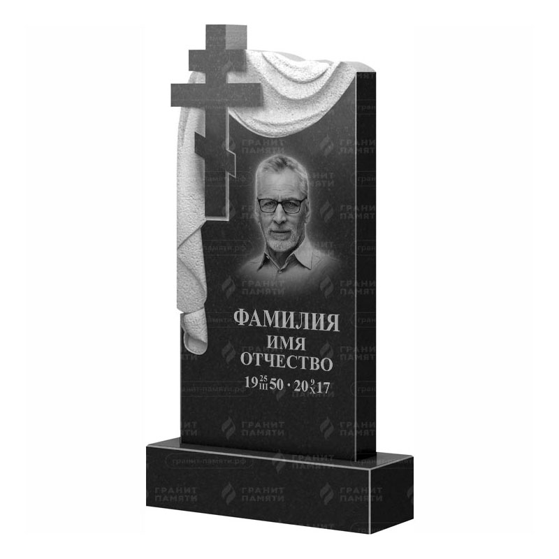 Памятники из гранита с крестом в Санкт-Петербурге | Гранитный памятник ФГ-085
