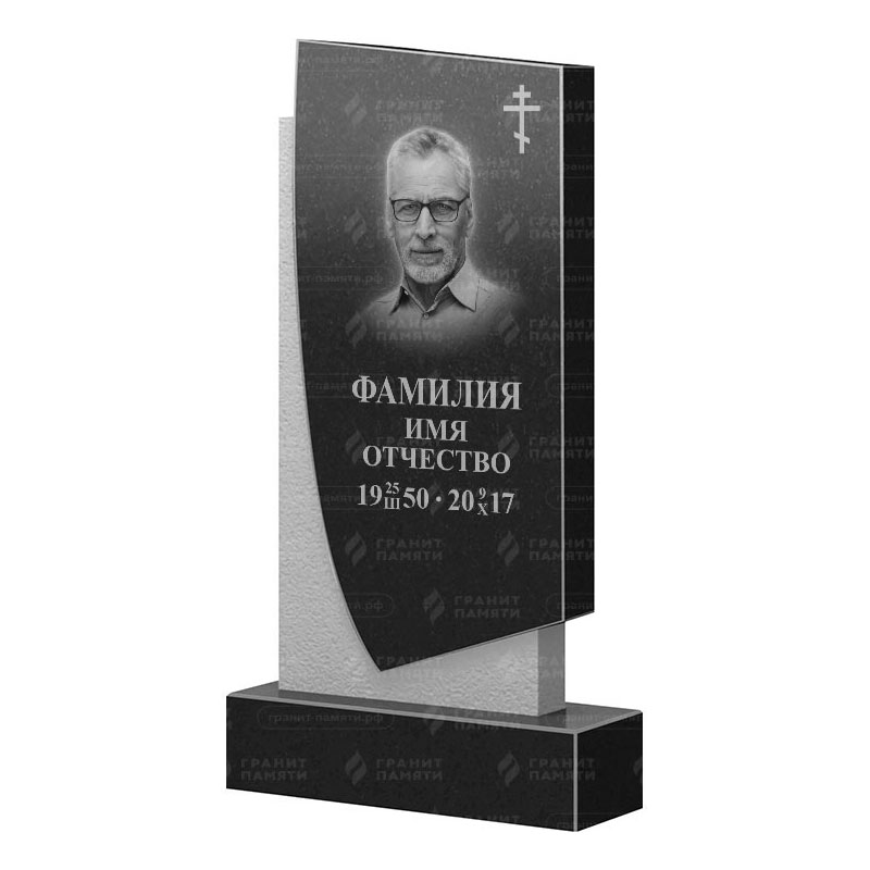 Памятники из гранита вертикальные в Санкт-Петербурге | Гранитный памятник ФГ-075