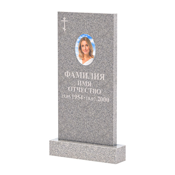 Памятники из цветного гранита в Санкт-Петербурге | Памятник из Сибирского гранита прямой