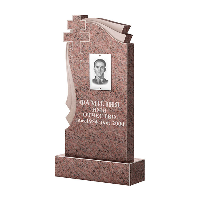 Гранитные памятники в Санкт-Петербурге | Памятник из гранита Розалия Pink ФГЦ-081