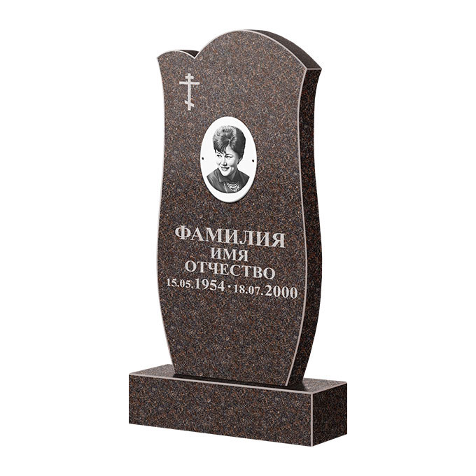 Памятники из цветного гранита в Санкт-Петербурге | Памятник из гранита Карел Brown ФГЦ-039