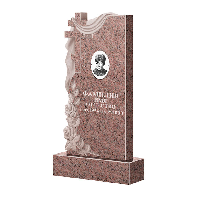 Гранитные памятники в Санкт-Петербурге | Памятник из гранита Розалия Pink ФГЦ-189