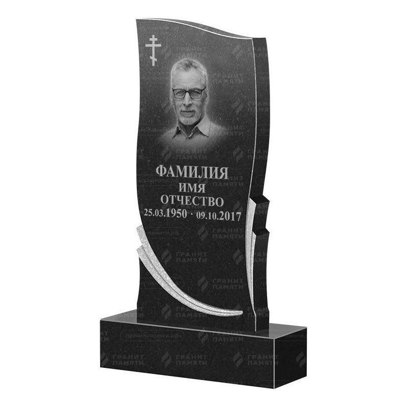 Памятники из гранита вертикальные в Санкт-Петербурге | Гранитный памятник ФГ-044