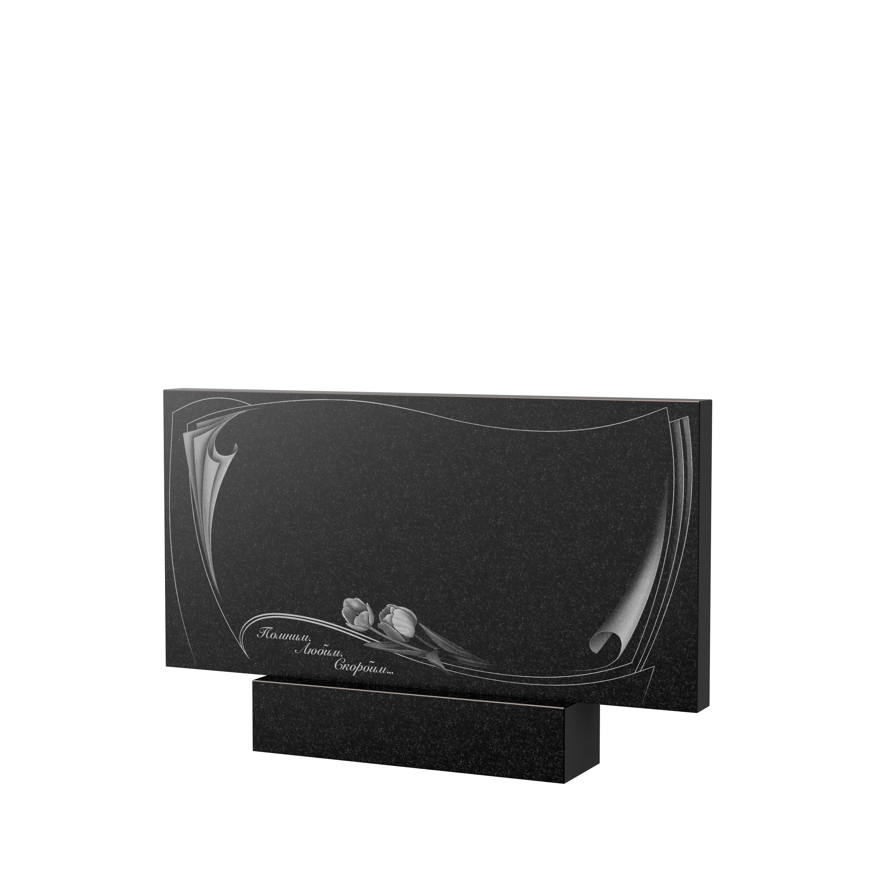 Художественное оформление памятника в Санкт-Петербурге | Художественное оформление на гранитную стелу, рисунок ГХО-002