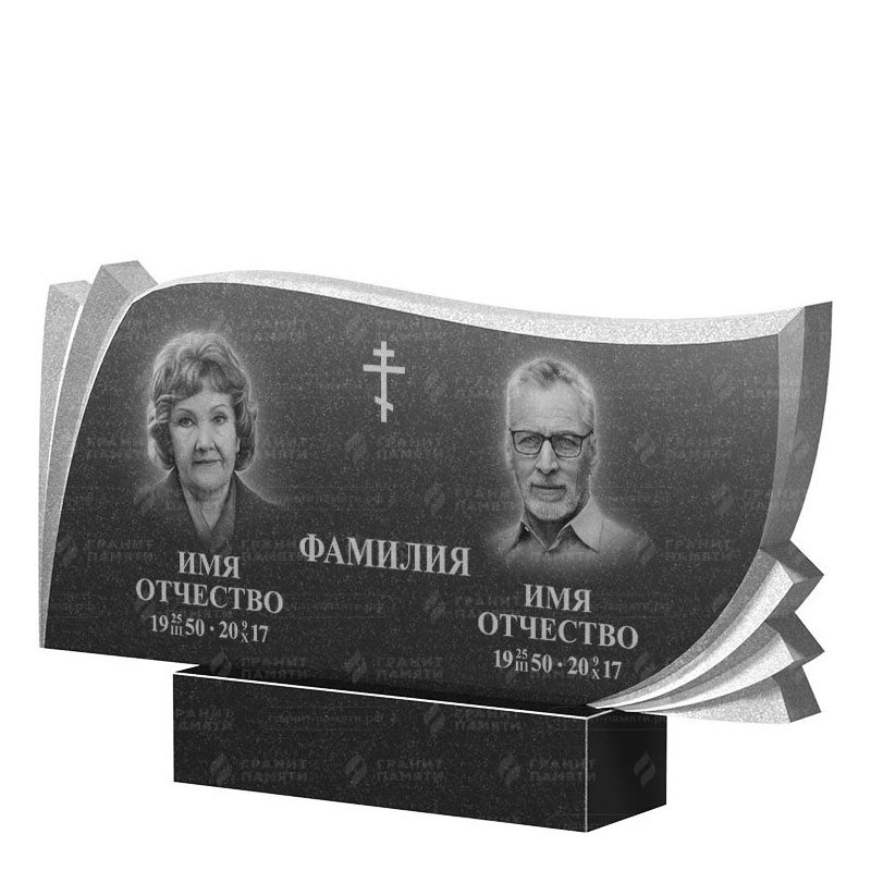 Гранитные памятники в Санкт-Петербурге | Двойной гранитный памятник ФГ-265