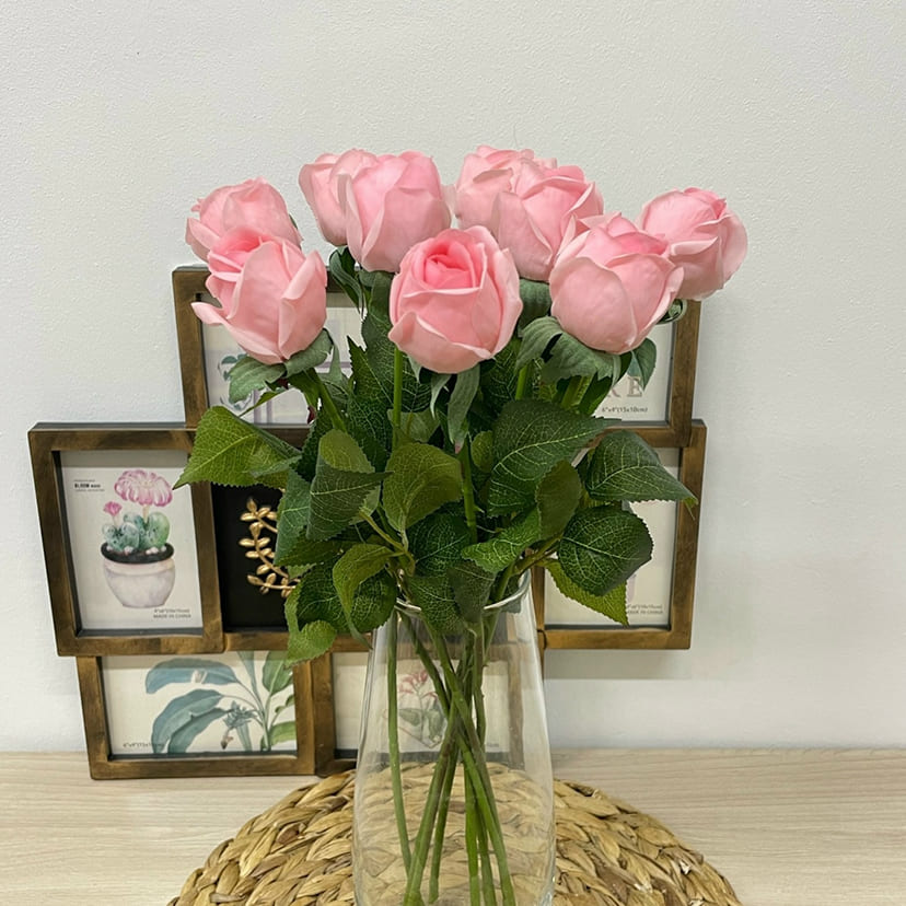 Искусственные цветы в Санкт-Петербурге | Цветок искусственный «Роза», нежно-розовая, одиночный