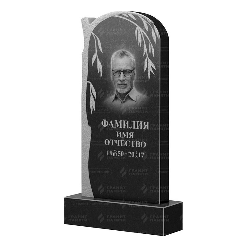 Памятники из гранита с деревом в Санкт-Петербурге | Гранитный памятник ФГ-090
