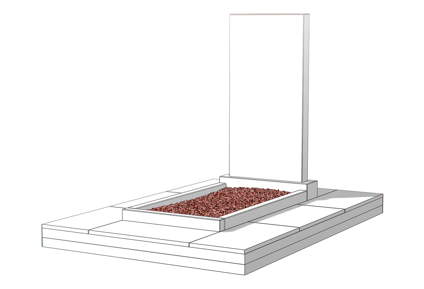 Засыпка цветника камушками в Санкт-Петербурге