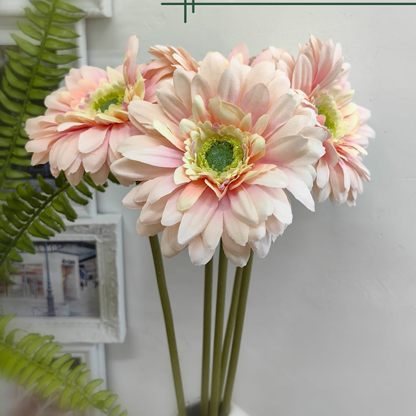 Искусственные цветы в Санкт-Петербурге | Цветок искусственный «Гербера», молочно-розовая, одиночный