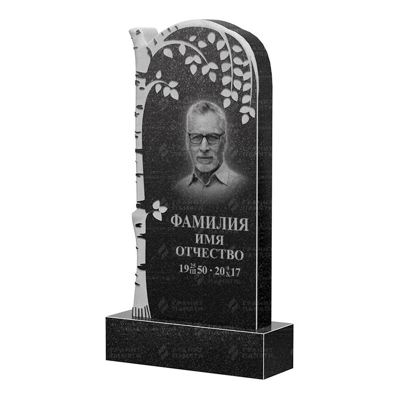 Памятники из гранита с деревом в Санкт-Петербурге | Гранитный памятник ФГ-091