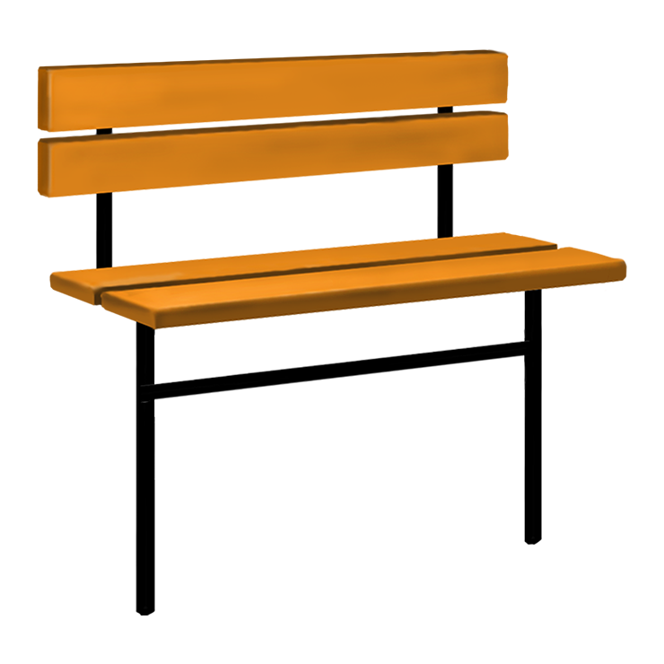 Металлические оградки, столы, скамейки в Санкт-Петербурге | Скамейка №3 со спинкой