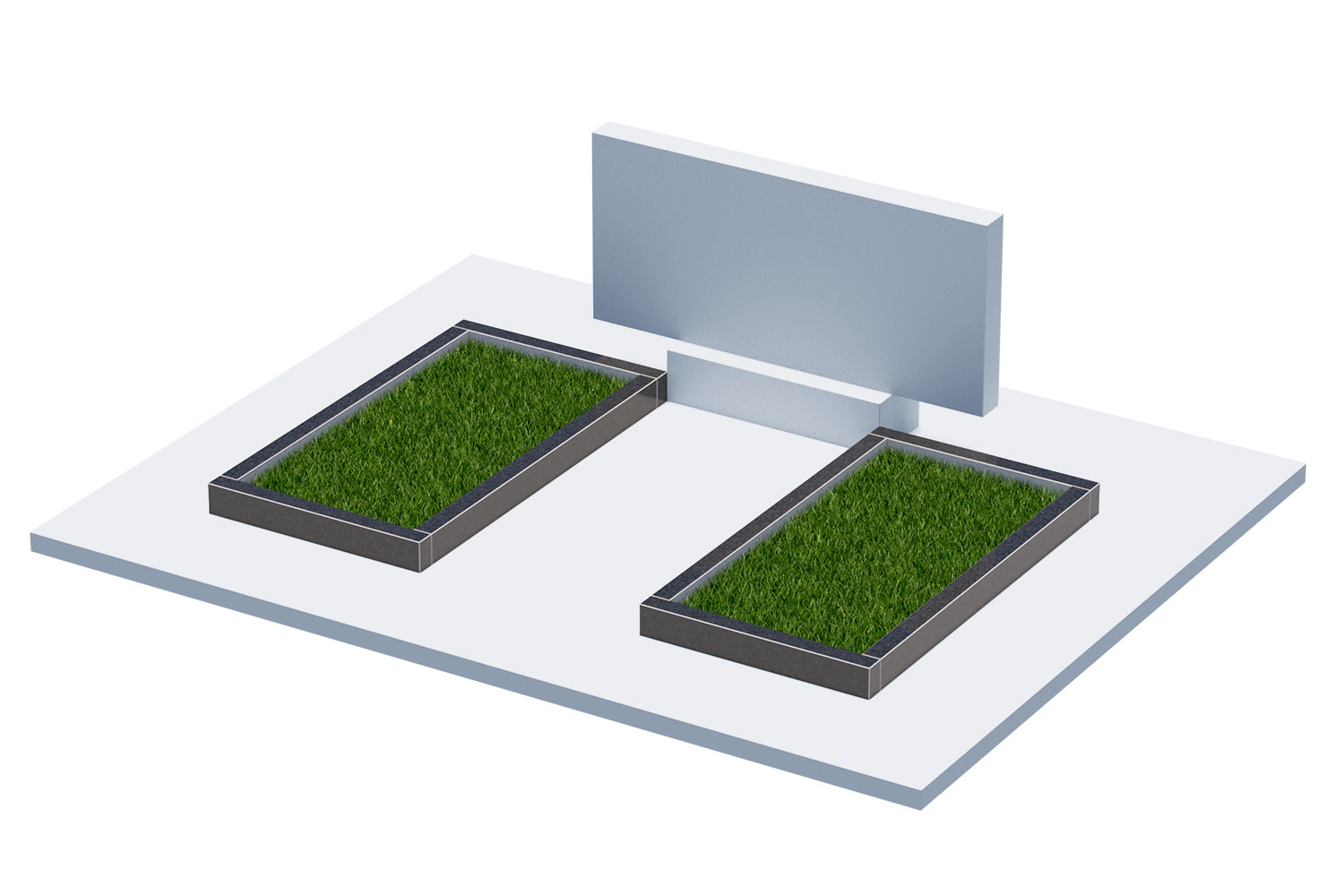 Цветники и надгробные плиты в Санкт-Петербурге | Цветник Автономный, 2 шт