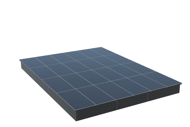 Площадки на могилу в Санкт-Петербурге | Площадка с вертикальной (15 см) облицовкой гранитом Габбро