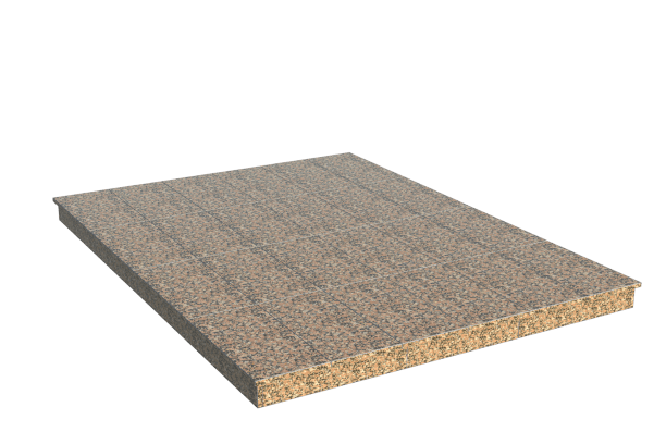 Площадки на могилу в Санкт-Петербурге | Площадка с вертикальной (10 см) облицовкой Южно-султаевским гранитом