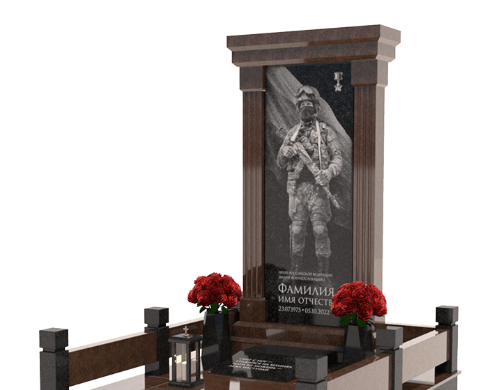 Памятники из гранита военным в Санкт-Петербурге
